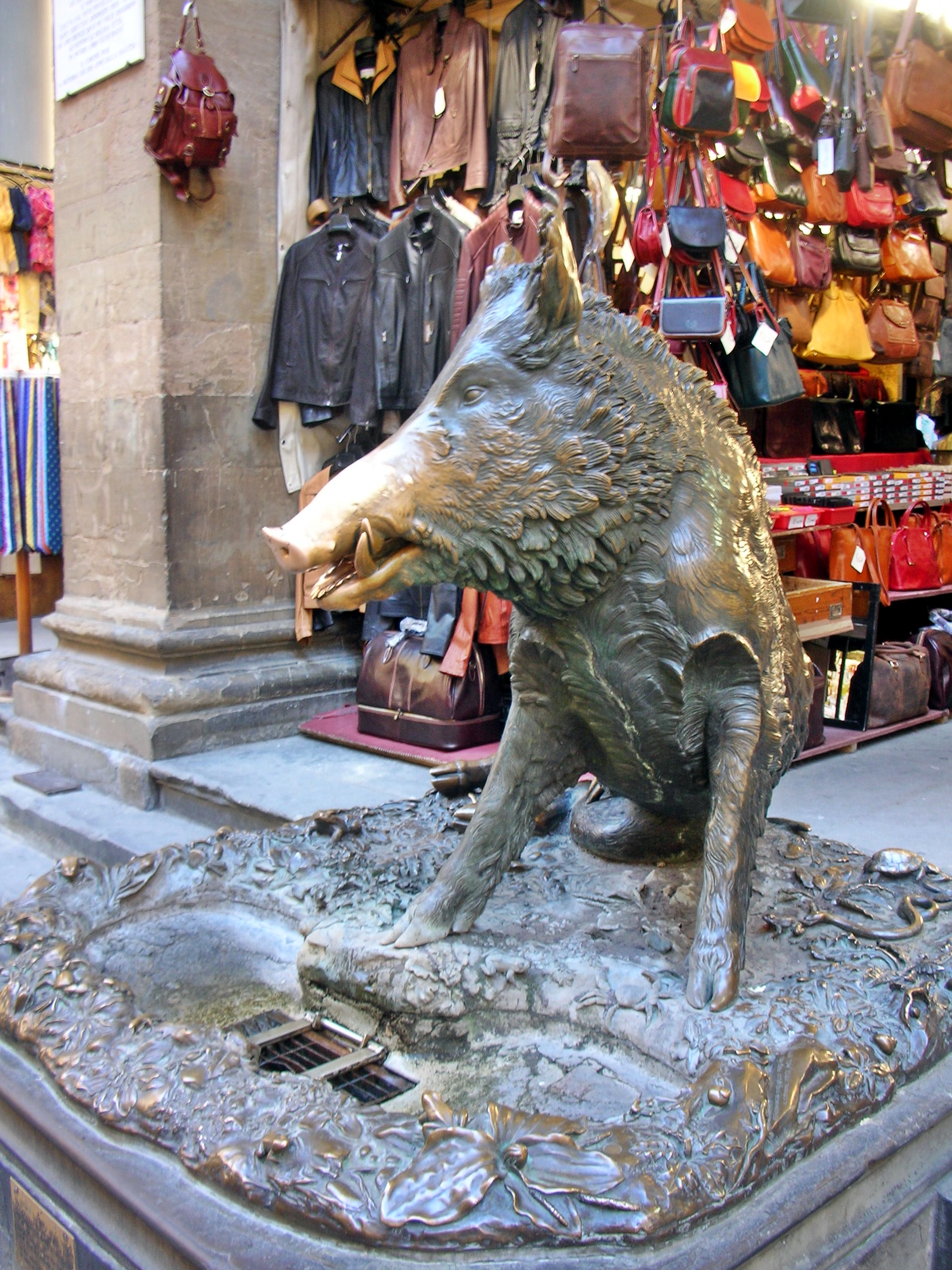 Eine lustige Schnitzeljagd durch Florenz Ein gezähmtes Wildschwein